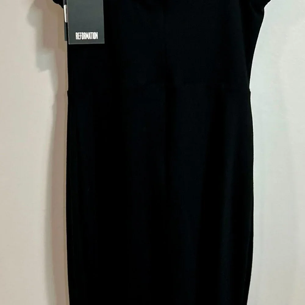 Reformation Square Neckline Midi Length Dress w/ Tags Size: M - Picture 5 of 8
